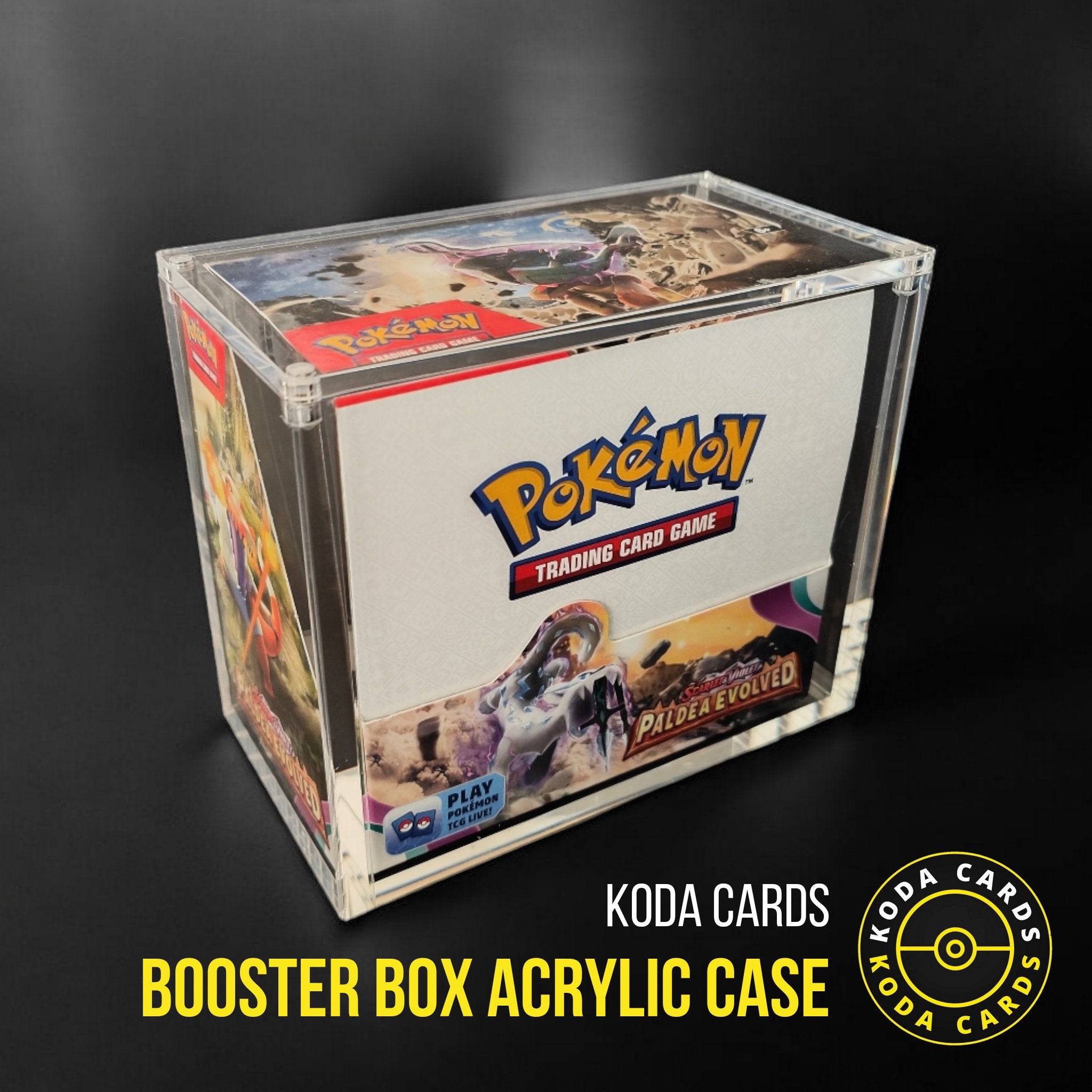 acrylic pokemon booster box case Booster Box Acrylic Case – Koda Cards